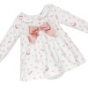 Baby Girl Pink Bunny Smock Dress with Pants "MYD25217"