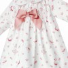 Baby Girl Pink Bunny Smock Dress with Pants "MYD25217"