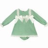 Baby Girl Green Soft Cozy Winter Dress with Pants "MYD25231"