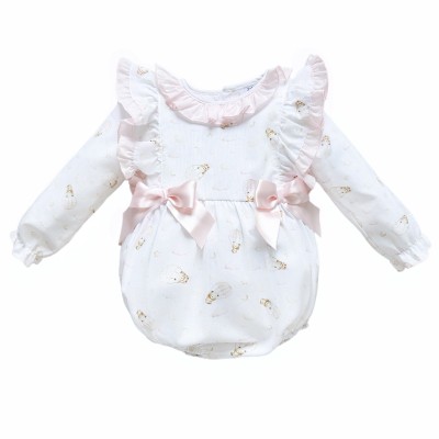 Baby Girl Pink Cotton Teddy...