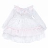 Baby Girl Pink Bow Print Puff Ball Dress with Pants "MYD25214"