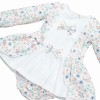 Baby Girl Pink Cotton Floral Dress with Pants "MYD25227"