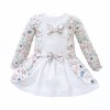 Baby Girl Pink Cotton Floral Dress with Pants "MYD25227"