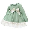 Baby Girl Green Soft Cotton Puff Ball Dress with Pants "MYD25233"
