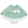 Baby Girl Green Soft Cotton Puff Ball Dress with Pants "MYD25233"