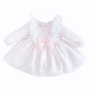 Baby Girl Pink Waffle Big Frilly Collar Dress "2532"