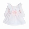 Baby Girl Pink Waffle Big Frilly Collar Dress "2532"