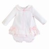 Baby Girl Pink Waffle Dress with Knickerse "2534"