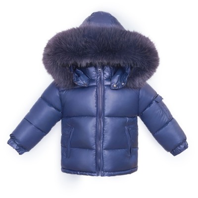 Baby Navy Puffer Coat with...