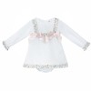 Baby Girl White A Line Dress Satin Bow with Pants "MYD25209"