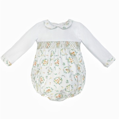 Baby Boy Beige Animal Print...