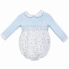 Baby Boy Blue Little Trees Smocked Romper "MYD25252"