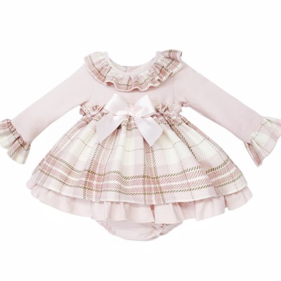 Baby Girl Pink Tartan Woven...