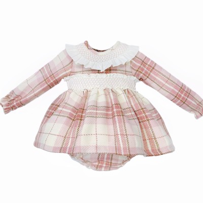Baby Girl Pink Tartan Woven...