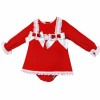 Baby Girl Red A Line Dress Satin Bow with Pants "MYD25246"