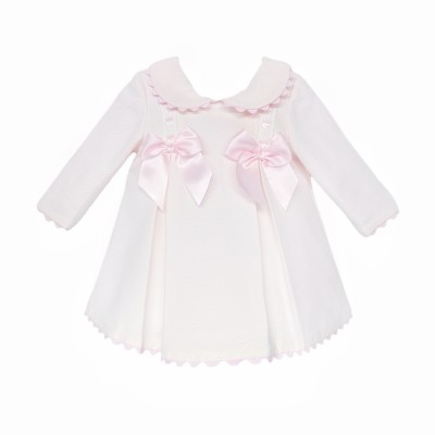Baby Girl Pink Waffle Satin...