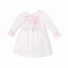Baby Girl Pink Waffle Smocked Puff Dress "2536"