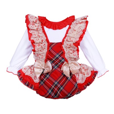 Baby Girl Red Tartan Frilly...