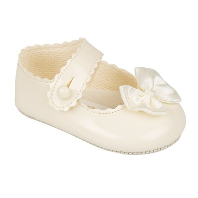 Ivory Patent Pram Shoes...