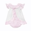 Baby Girl White Embroidery Frilly Dress with Pants "MYD26004"