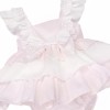 Baby Girl Pink Cotton Puff Ball Summer Dress with Pants "MYD26011"