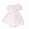 Baby Girl Pink Cotton Smocked Puff Dress with Pants "MYD26015"
