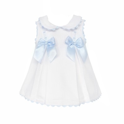 Baby Girl White Waffle with...