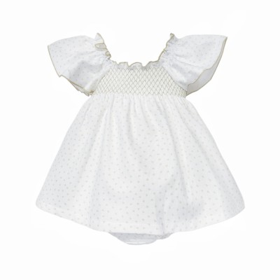 Baby Girl White Beige Love...
