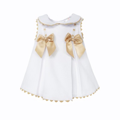 Baby Girl White Waffle...