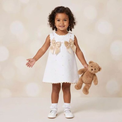 Baby Girl White with Camel...
