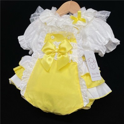 Yellow Frilly Back Romper...