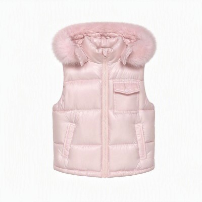 Baby Girl Pink Puffer Gilet...